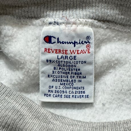 90s　Champion　リバースウィーブ　Reverse Weave　Size L　Kellogg　刺繡タグ　チャンピオン　(S5379)