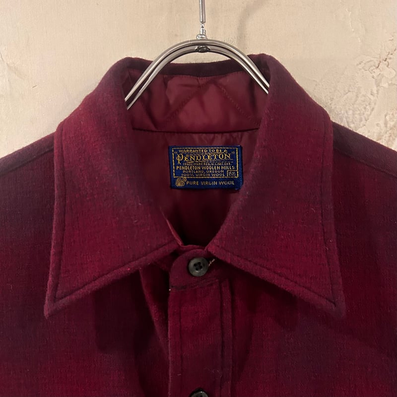 60s PENDLETON ウールチェックシャツ ペンドルトン オンブレ 60s PENDLETON ウールチェックシャツ ペンドルトン オンブレ