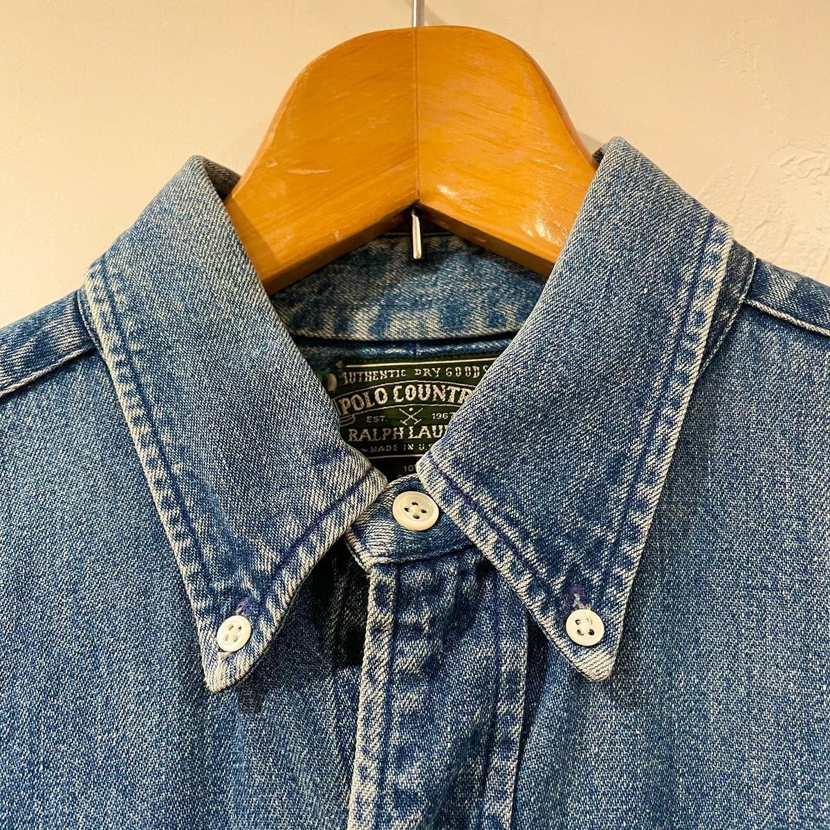 POLO COUNTRY 90s デニムシャツ USA製 ポロカン ラルフローレン POLO COUNTRY 90s デニムシャツ USA製 ポロカン ラルフローレン