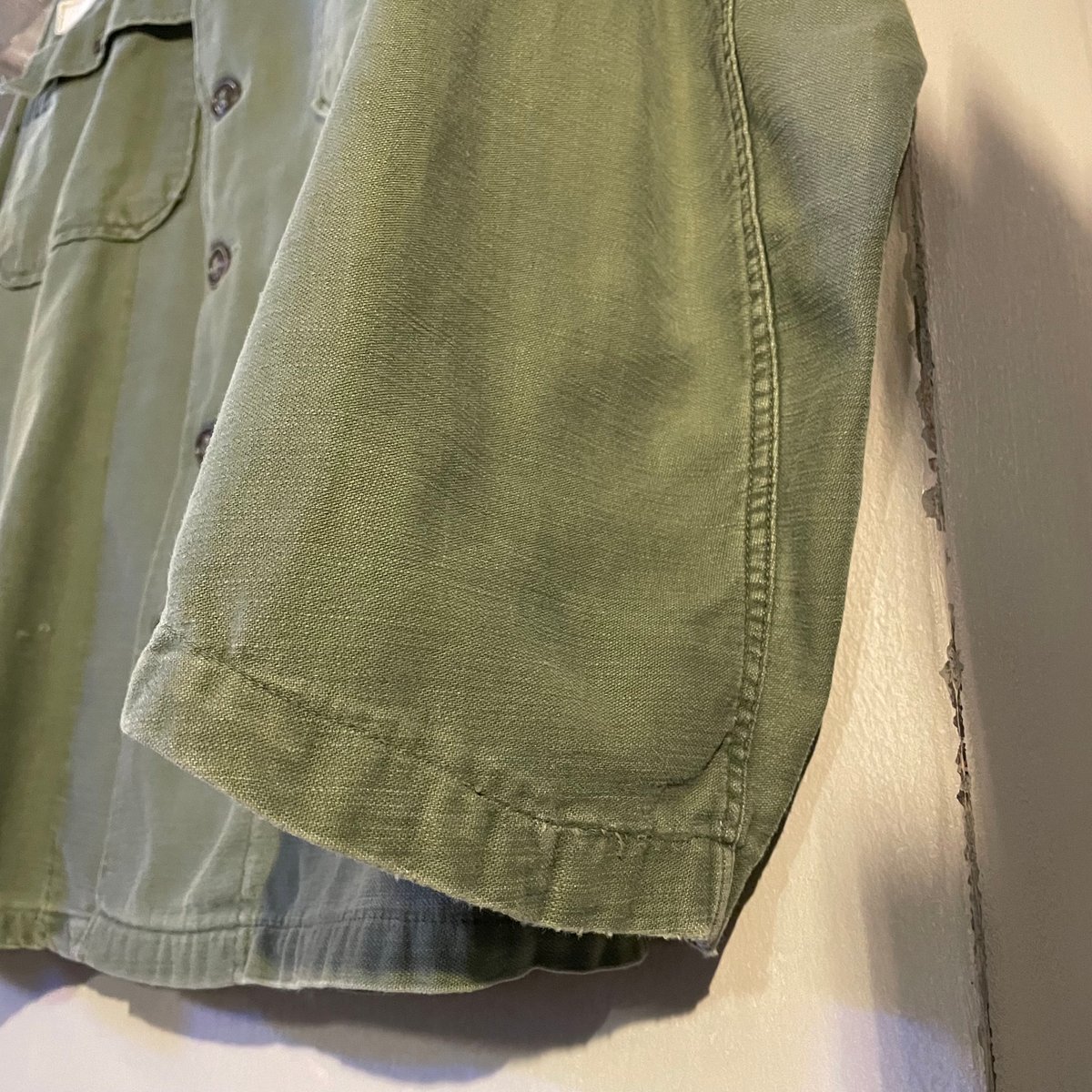 50s US ARMY ユーティリティシャツ 筒袖1st Type 前期 OG 107 COT