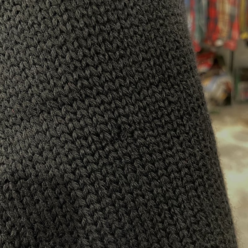 50s 60s ヴィンテージ ニットカーディガン 黒 レタードカーディガンUSA ブランド古着】LASLEY KNITTING CO. 50s～ レタードニット 長袖