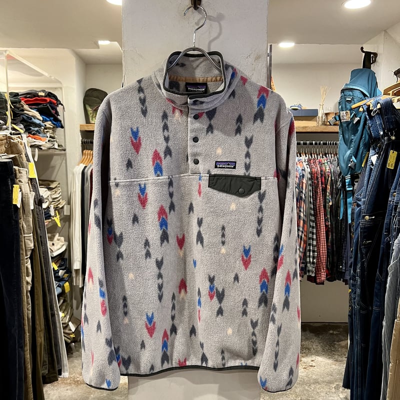Patagonia シンチラスナップT パタゴニア 総柄 フリースジャケット
