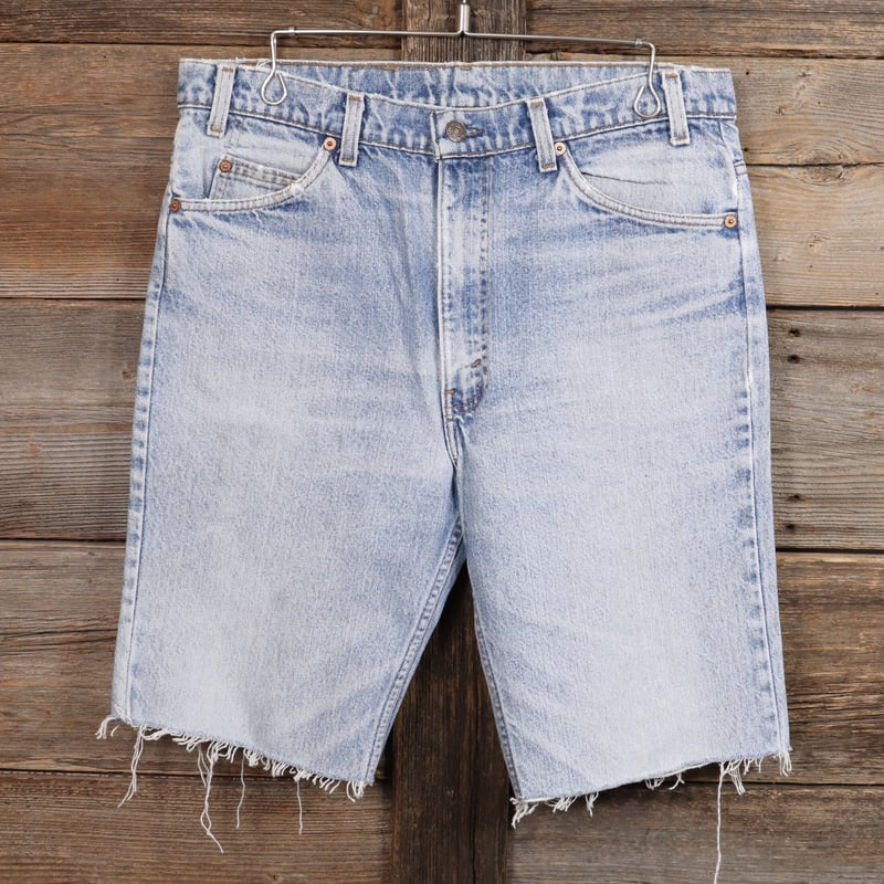 Levis 517 90s USA製 ナイロンフットボタン カットオフデニム