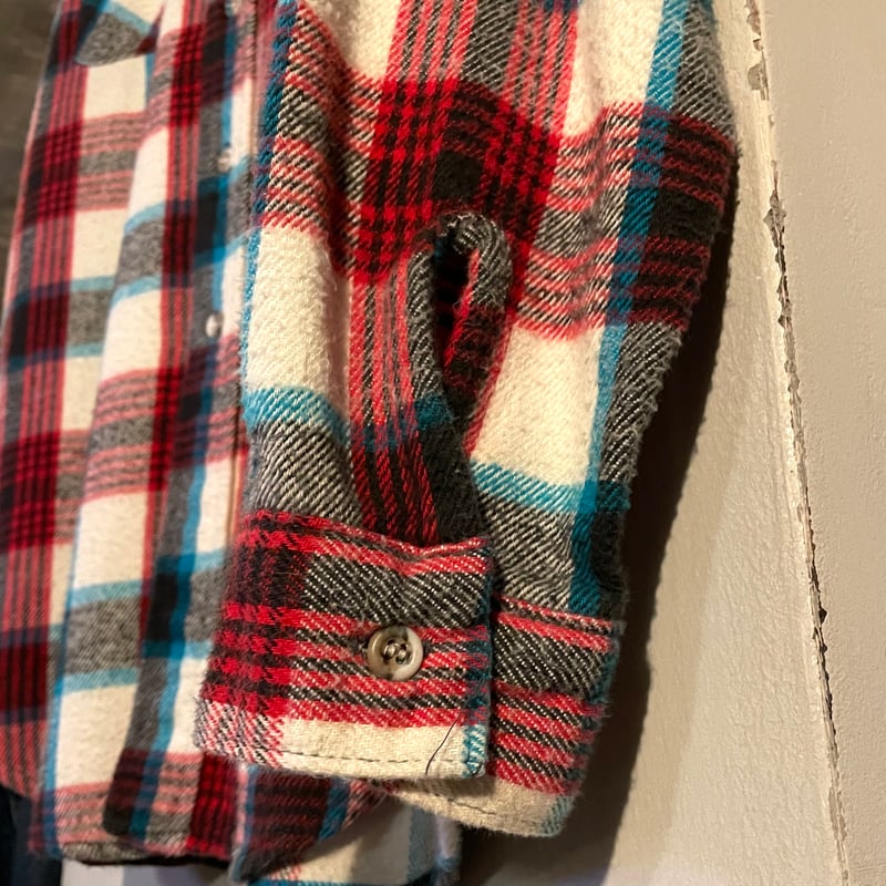 70s FIVE BROTHER L/S ネルシャツ USA製 Size M ファイブブラザー