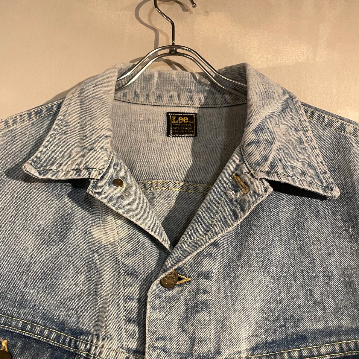 70s〜80s Lee 220 デニムジャケット ビッグサイズ 50R LEE(リー) 80S VINTAGE 220-J DENIM JACKET USA製 デニムトラッカー