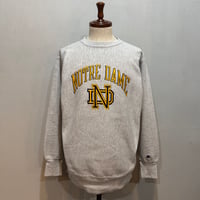 90s　Champion　リバースウィーブ　Reverse Weave　USA製　Size XL　NOTRE DAME　刺繡タグ　チャンピオン　(S5367)