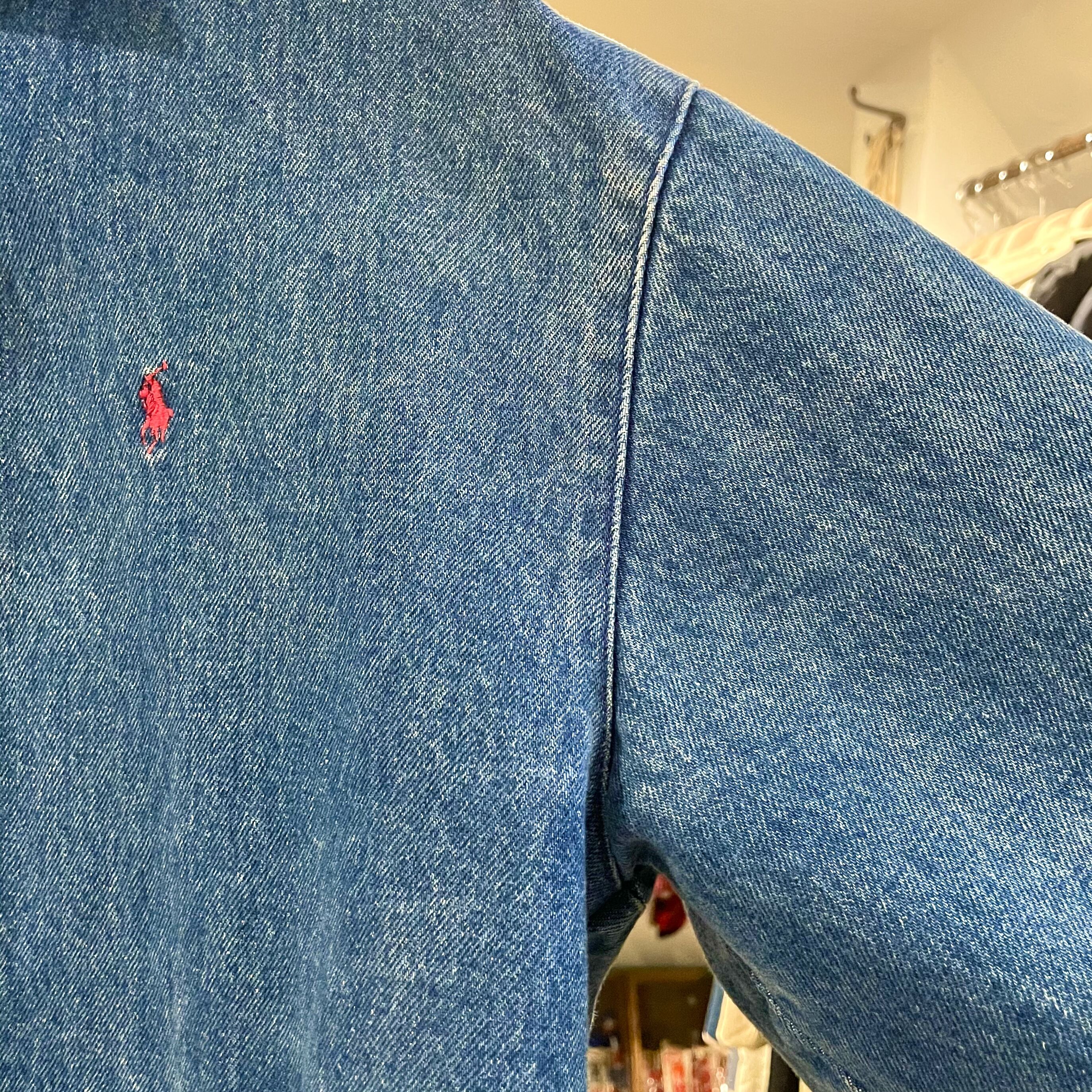 POLO RALPH LAUREN 80s USA製 デニムスイングトップ Mサイズ ラルフロ