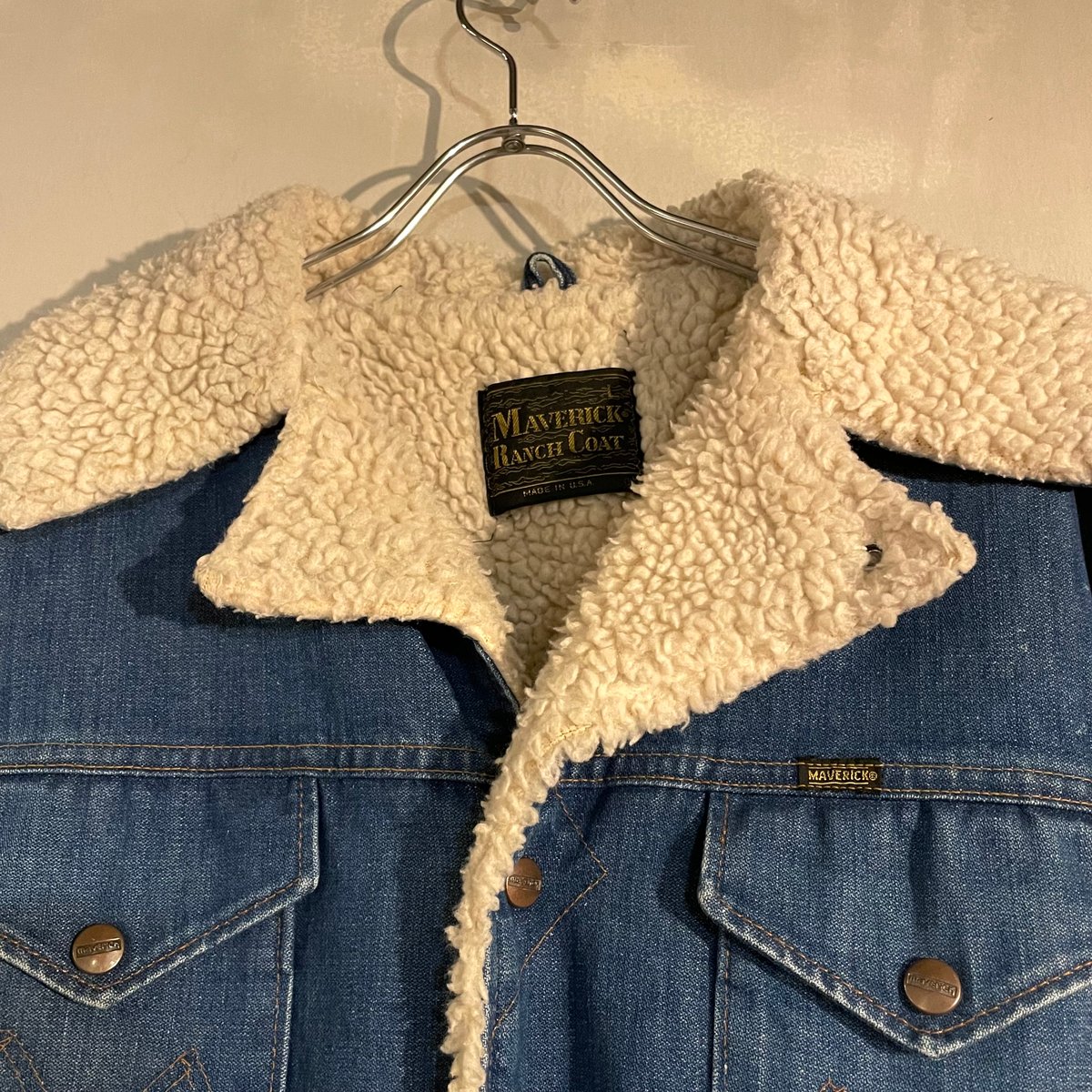 70s MAVERICK ランチコート USA製 Size L マーベリック ラングラー デニ