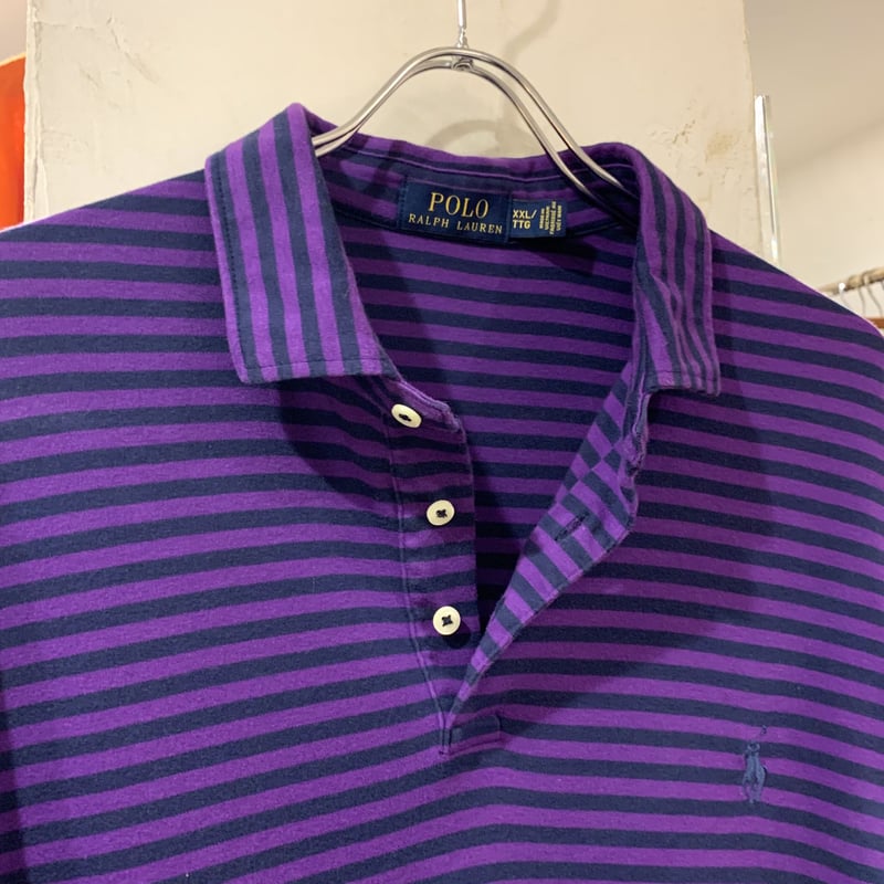 Ralph Lauren S/Sポロシャツ ボーダー ラルフローレン (S2610) | DUFF