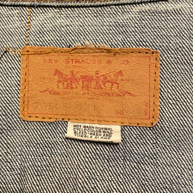70s Levi's 70505-0217 ®タブ デニムジャケット ケアタグ Size 40
