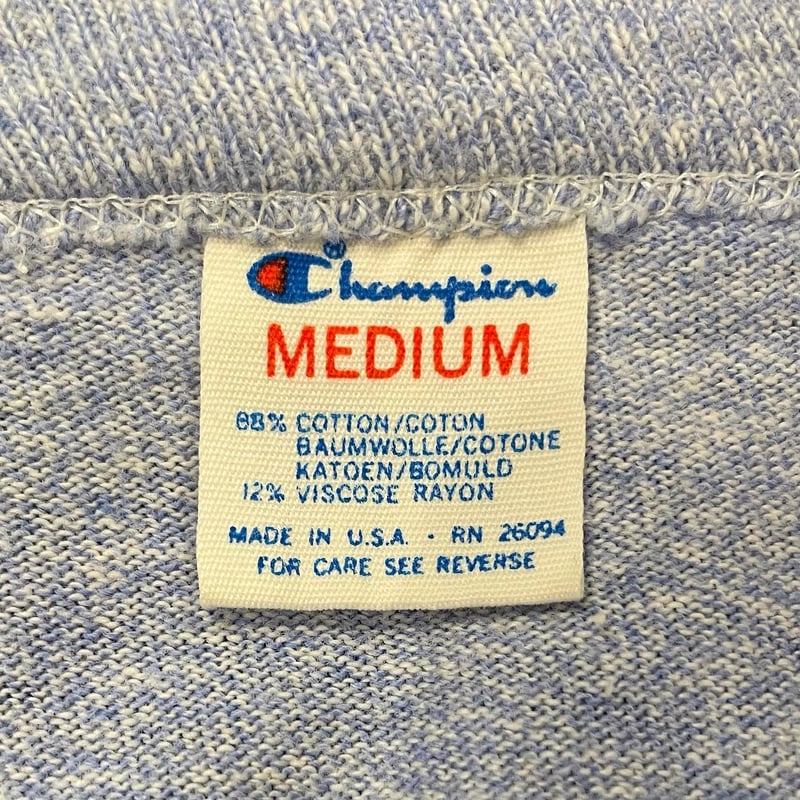 Champion 染み込みプリントTシャツ 88/12 cotton:88% rayon:12