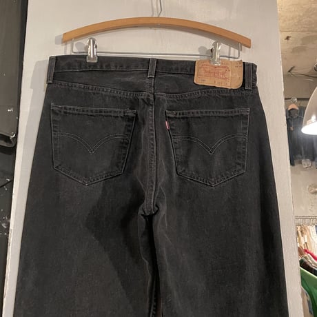 00s　Levi’s 501 0660　後染めブラックデニムパンツ　33×33　2000年　(S3463)