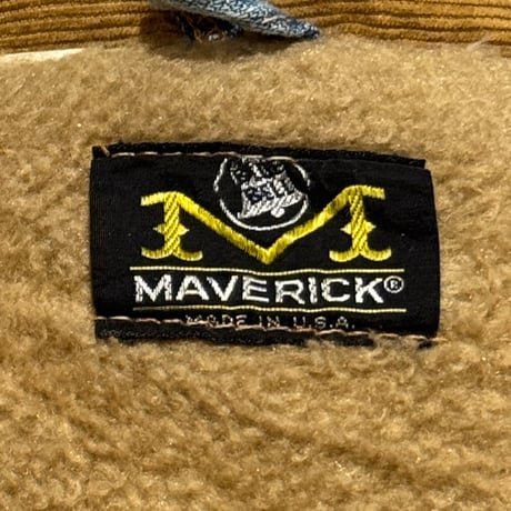 70s　MAVERICK　ボア デニムジャケット　Size 38相当　USA製　マーヴェリック　ラングラー　雰囲気系　(S5331)