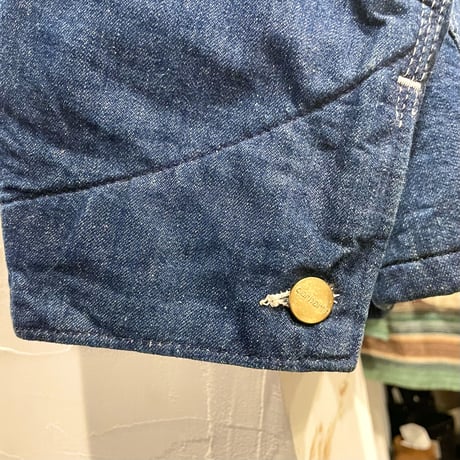 carhartt　70s　USA製　デニムカバーオール　ブランケットライナー　カーハート　(S0703)