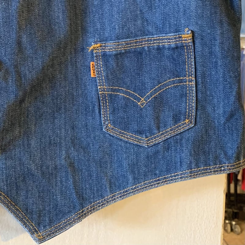 80s Levi's 60506-0916 リーバイス デニムベスト オレンジタブ USA製