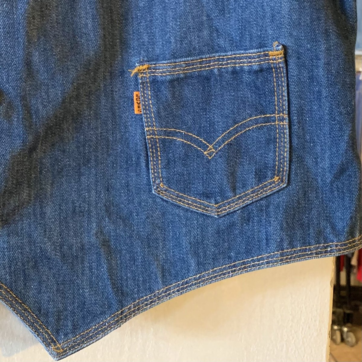 80s Levi's 60506-0916 リーバイス デニムベスト オレンジタブ 80s Levi's 60506-0916 リーバイス デニムベスト オレンジタブ