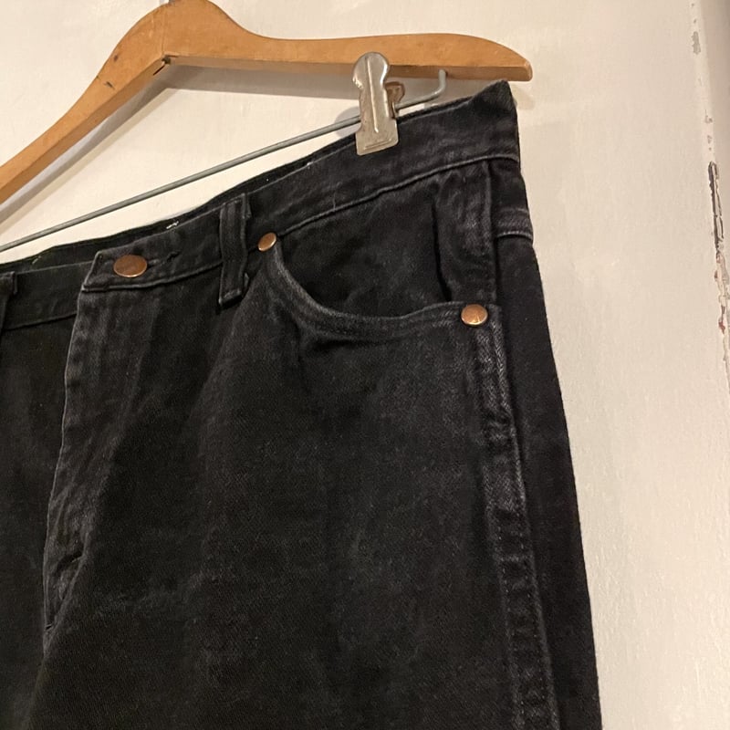 Wrangler 936WBK ブラックデニムパンツ 32×30 ラングラー (S2557)
