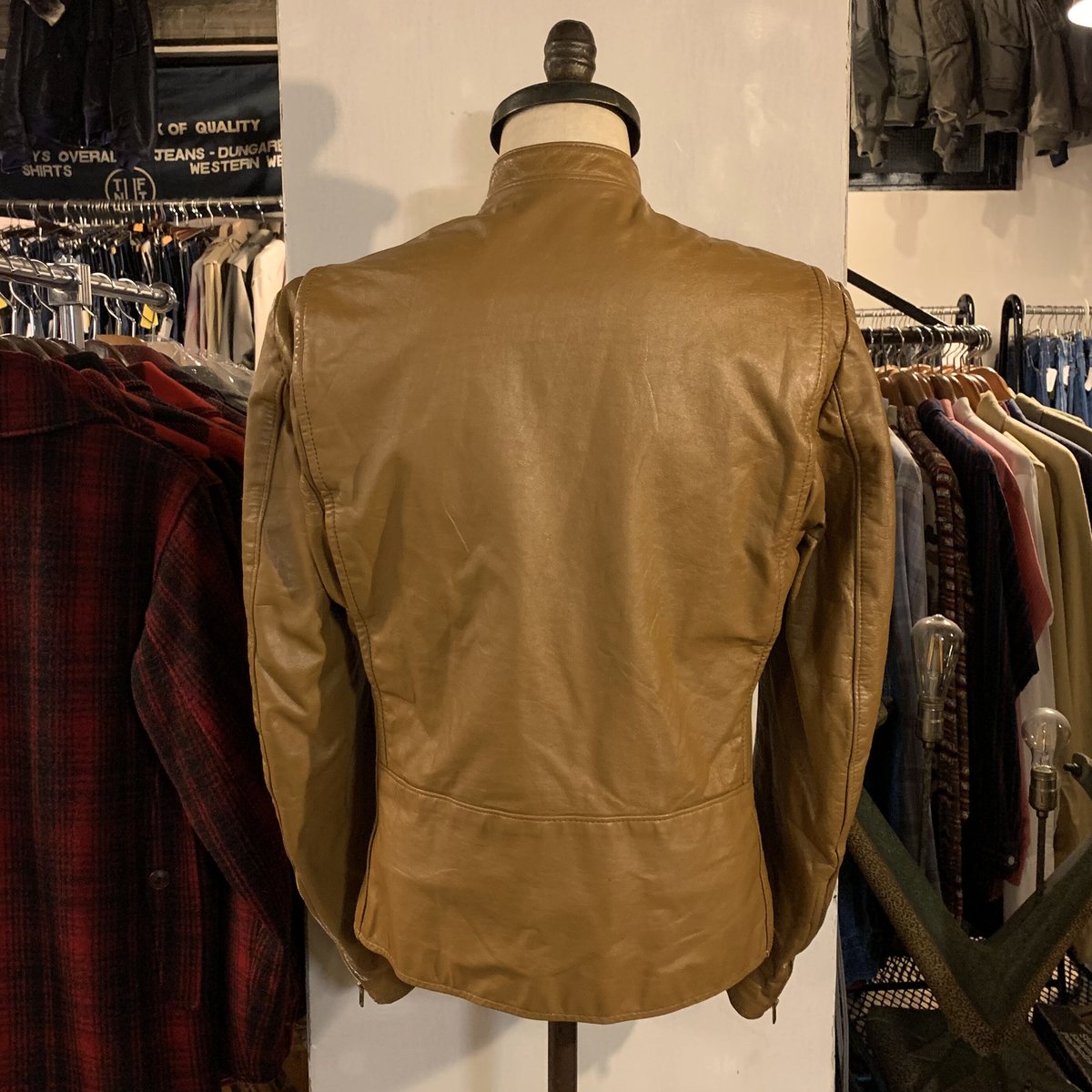 70s AMF Harley Davidson シングルレザーライダースジャケット 70s AMF Harley Davidson シングルレザーライダースジャケット