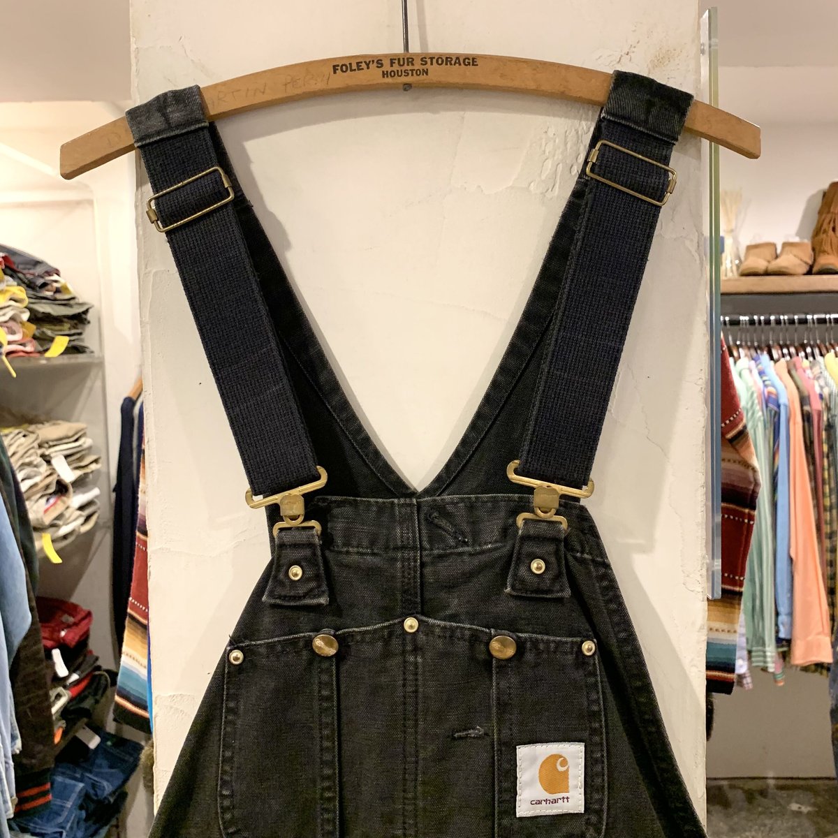 Carhartt ダブルニーオーバーオール　ブラック　90s 90s カーハート オーバーオール ブラック ダブルニー USA - メルカリ
