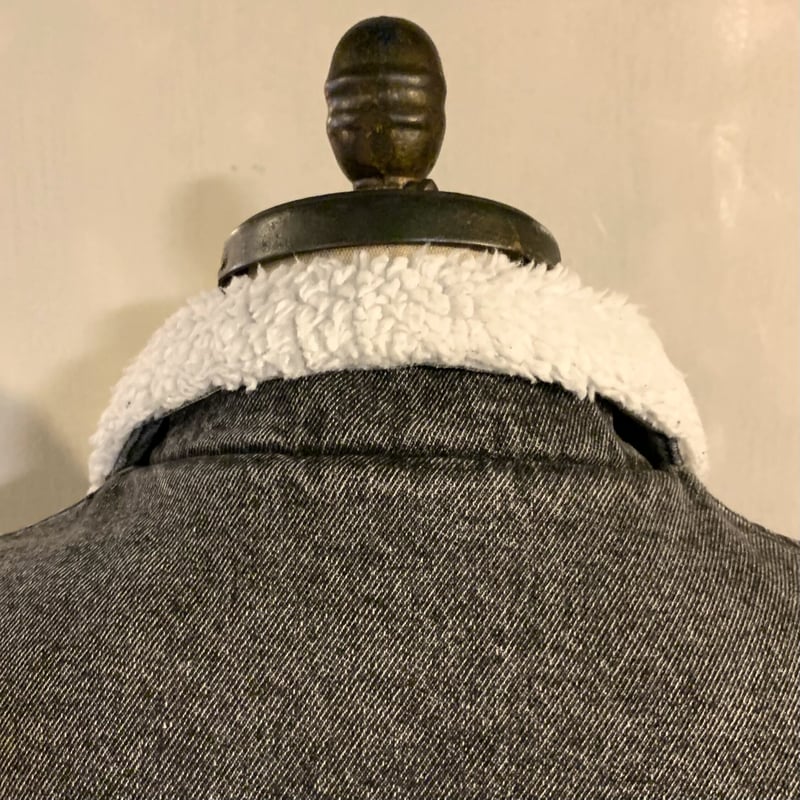 80s Levi's 70609-4858 ブラックデニムジャケット ボアライナー