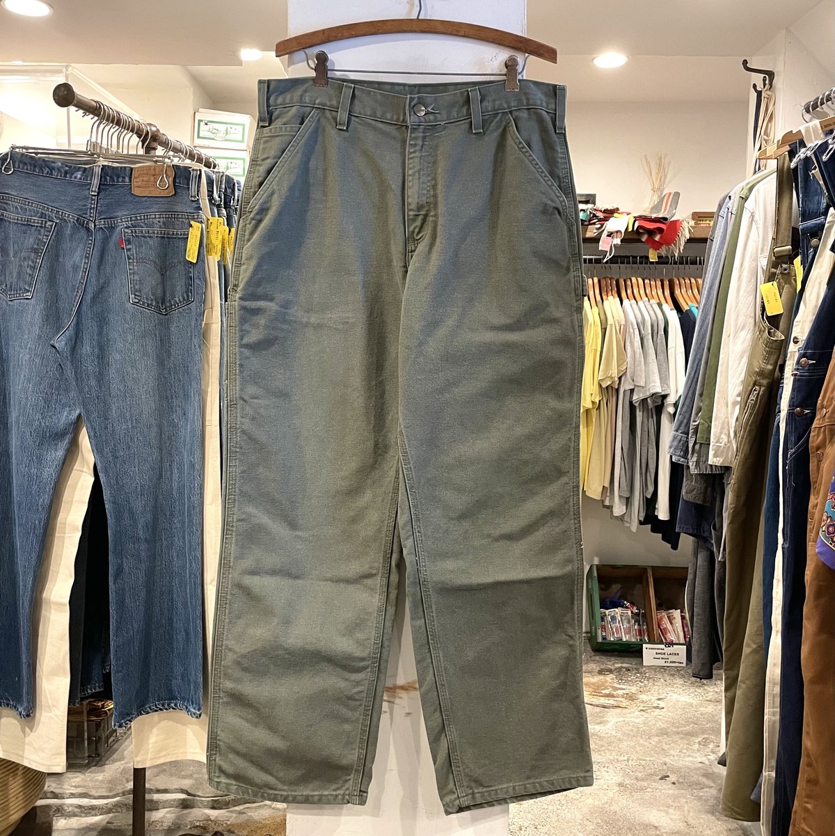 Carhartt ダック地 ペインターパンツ モスグリーン カーハート ダック