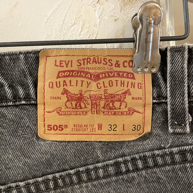 90s Levi's 505 ブラックデニムパンツ リーバイス505 USA製 1998 90s Levi's 505 ブラックデニムパンツ リーバイス505 USA製 1998
