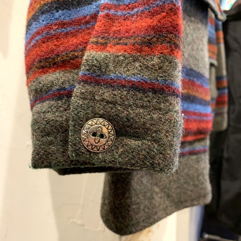 Woolrich ウールリッチ ラグジャケット コンチョボタン USA製 Woolrich ウールリッチ ラグジャケット コンチョボタン USA製