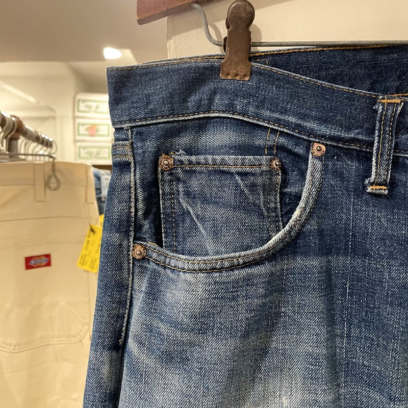 Levi's 501 66前期 ヴィンテージデニムパンツ ボタン裏6 バック