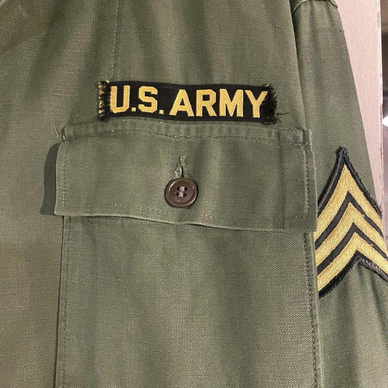 USARMY OG107 ユーティリティシャツ 1st 筒袖 13スターボタン
