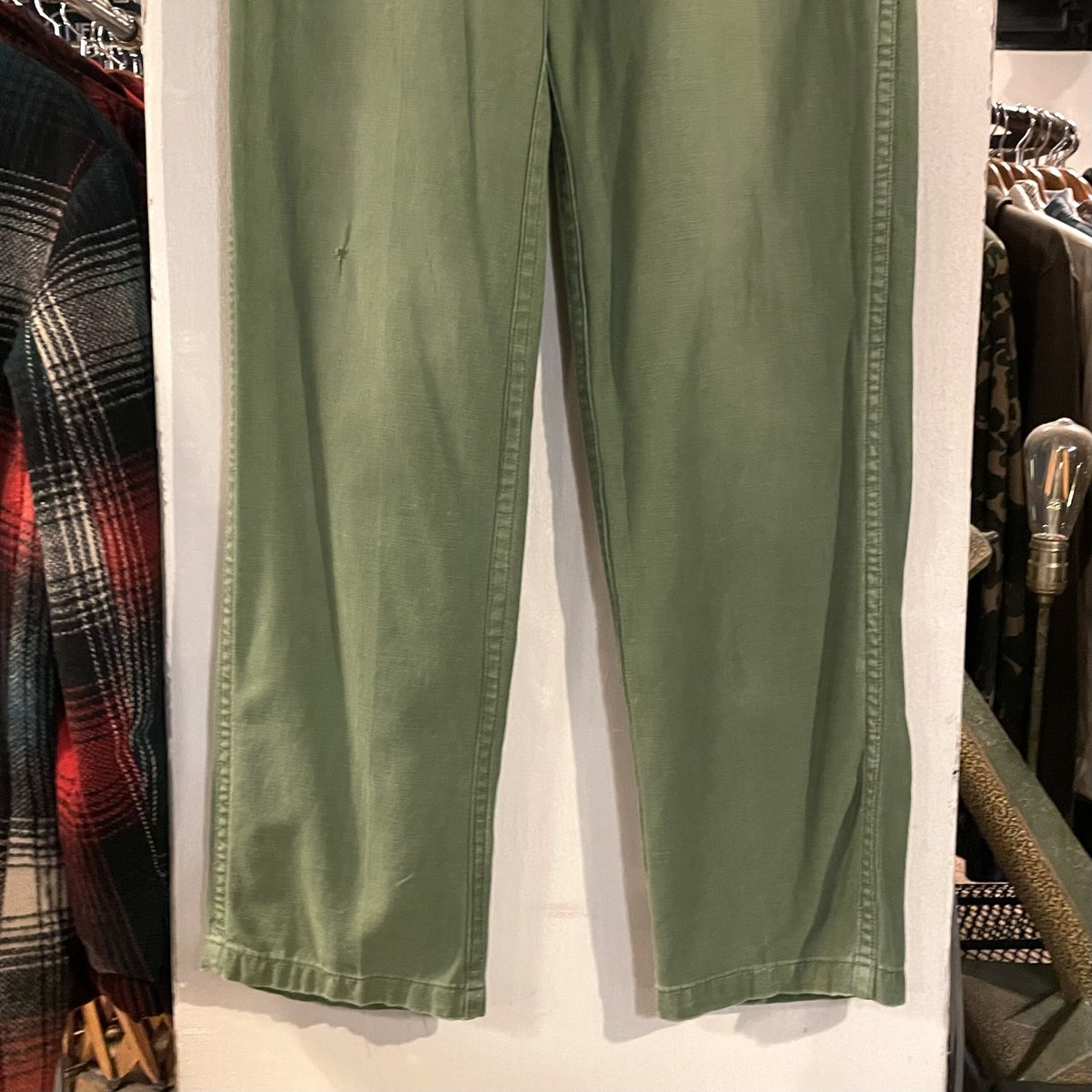 70s ベイカーパンツ　og107 コットン100% 70s US ARMY ベイカーパンツ OG-107 W32L31コットンサテン nina de