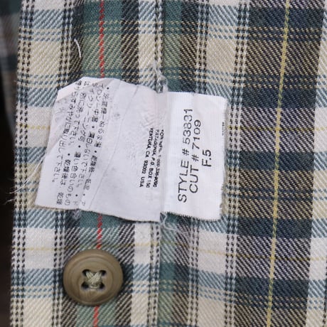 patagonia　チェック柄　ロングスリーブシャツ　両ポケット　パタゴニア　(Y0151)
