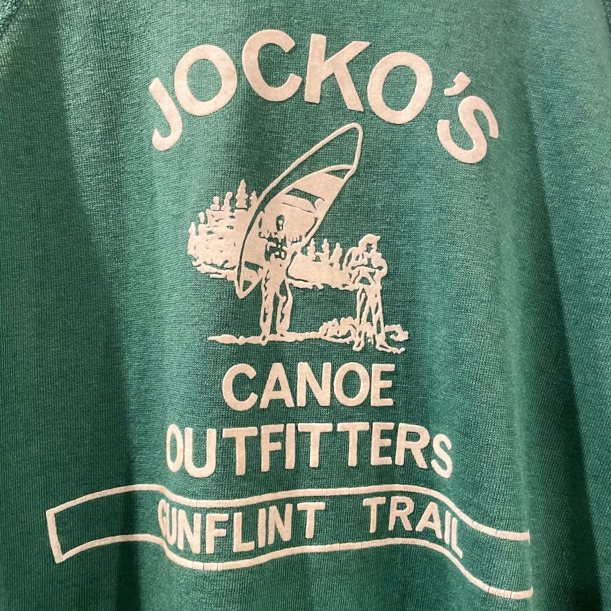 Champion 80s トリコタグ フロッキープリント スウェットパーカー USA