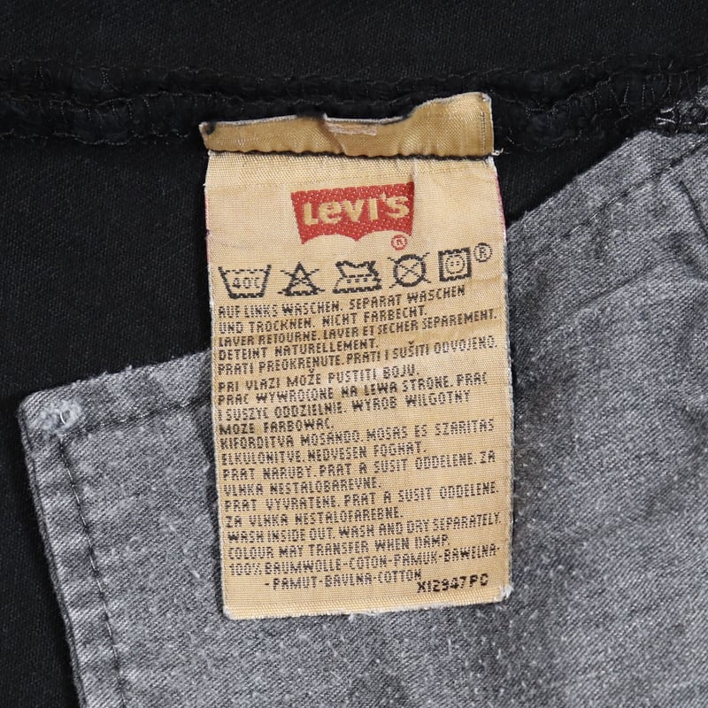 Levi's 501 ブラックデニムパンツ UK製 リーバイス501 ブラック