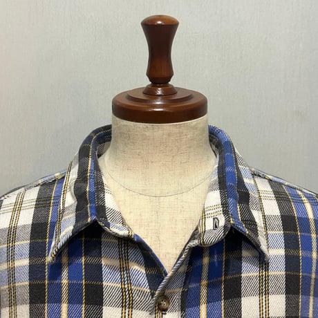 80s　FIVE BROTHER　L/S ネルシャツ　Size 3XL　コットンシャツ　ファイブブラザー　(S5712)