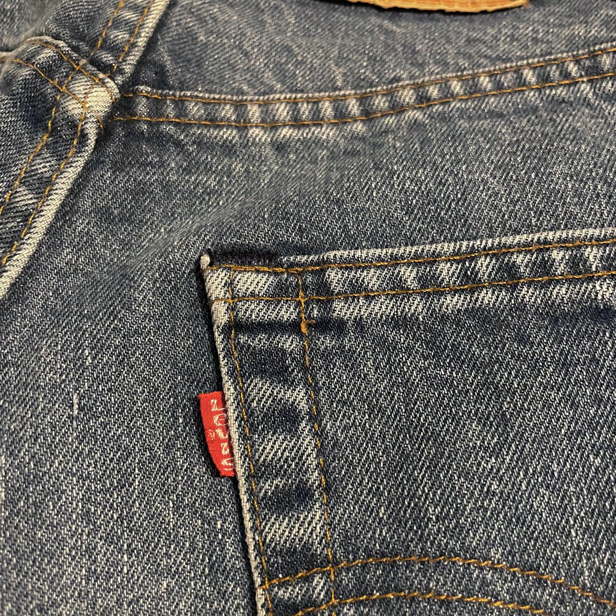 80s Levi's 505 0217 デニムパンツ 31×30 黒カン 内股シングル 裾チェ...