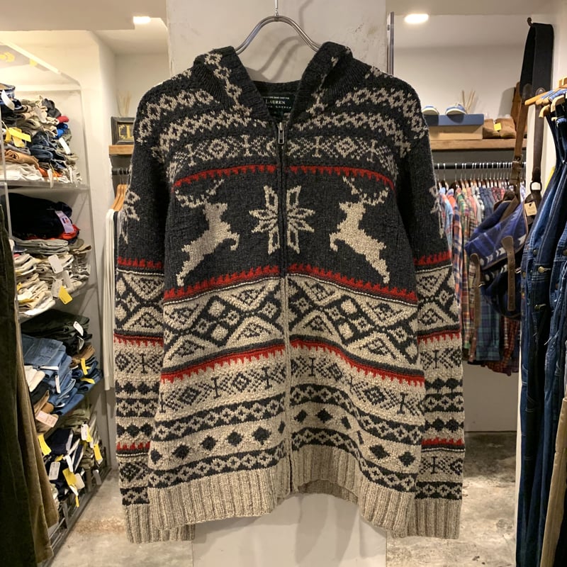 LAUREN Ralph Lauren フルジップニットパーカー ラルフローレン LAUREN Ralph Lauren フルジップニットパーカー ラルフローレン