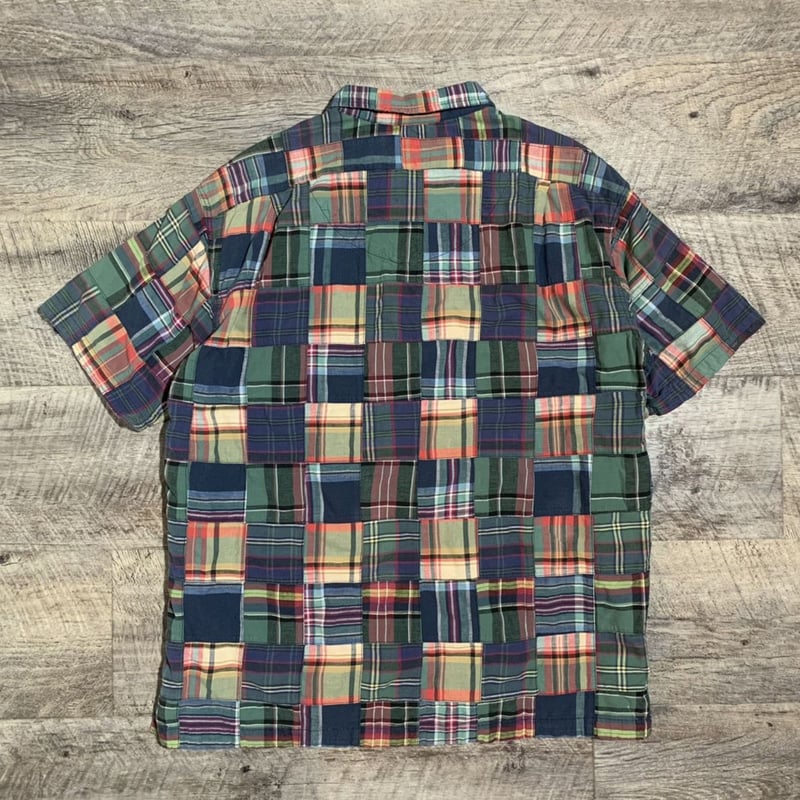 ラルフローレン パッチワークキルト ヴィンテージ物 Ralph Lauren 90's Polo Ralph Lauren パッチワークプルオーバーシャツ