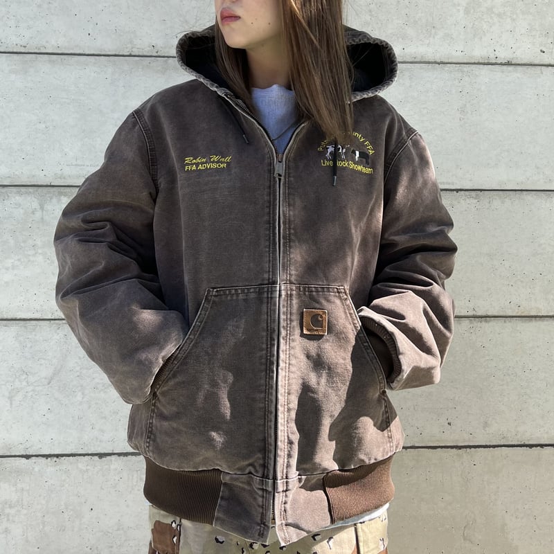 Carhartt アクティブジャケット カーハート FFA 胸ロゴ刺繡 ダック