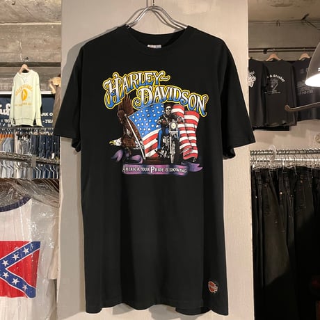 80s　HARLEY-DAVIDSON　S/S Tシャツ　ハーレーT　USA製　Size XL　©1989　(S4909)