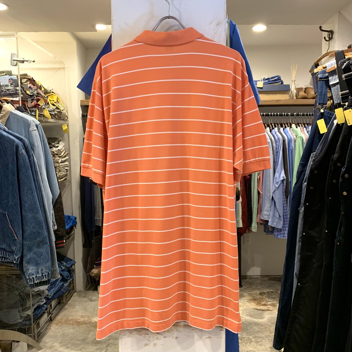 SPIDER-SEP05　ラルフローレンシャツ POLO by Ralph Lauren S/Sポロシャツ ボーダー柄 ラルフローレン
