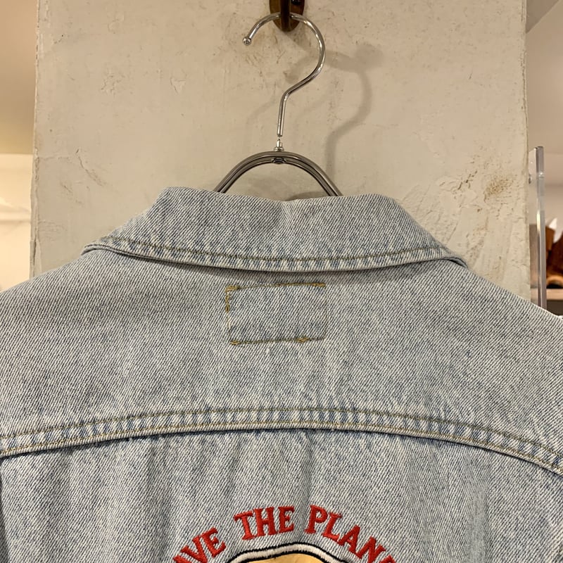 【希少】Hard Rock CAFE × LEE デニムジャケット L 希少 USA製 80's Lee × Hard Rock CAFE デニム トラッカー