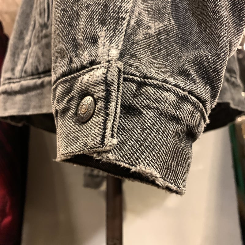 80s Levi's 70609-4858 ブラックデニムジャケット ボアライナー 80s Levi's 70609-4858 ブラックデニムジャケット ボアライナー