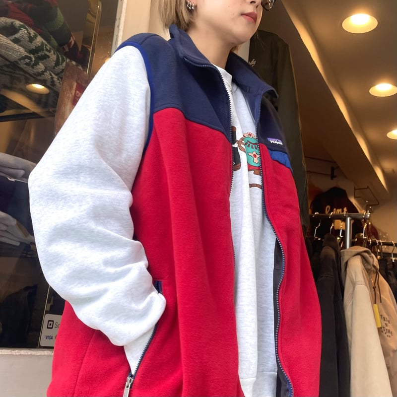 patagonia シンチラスナップT フリースベスト パタゴニア 切り替え