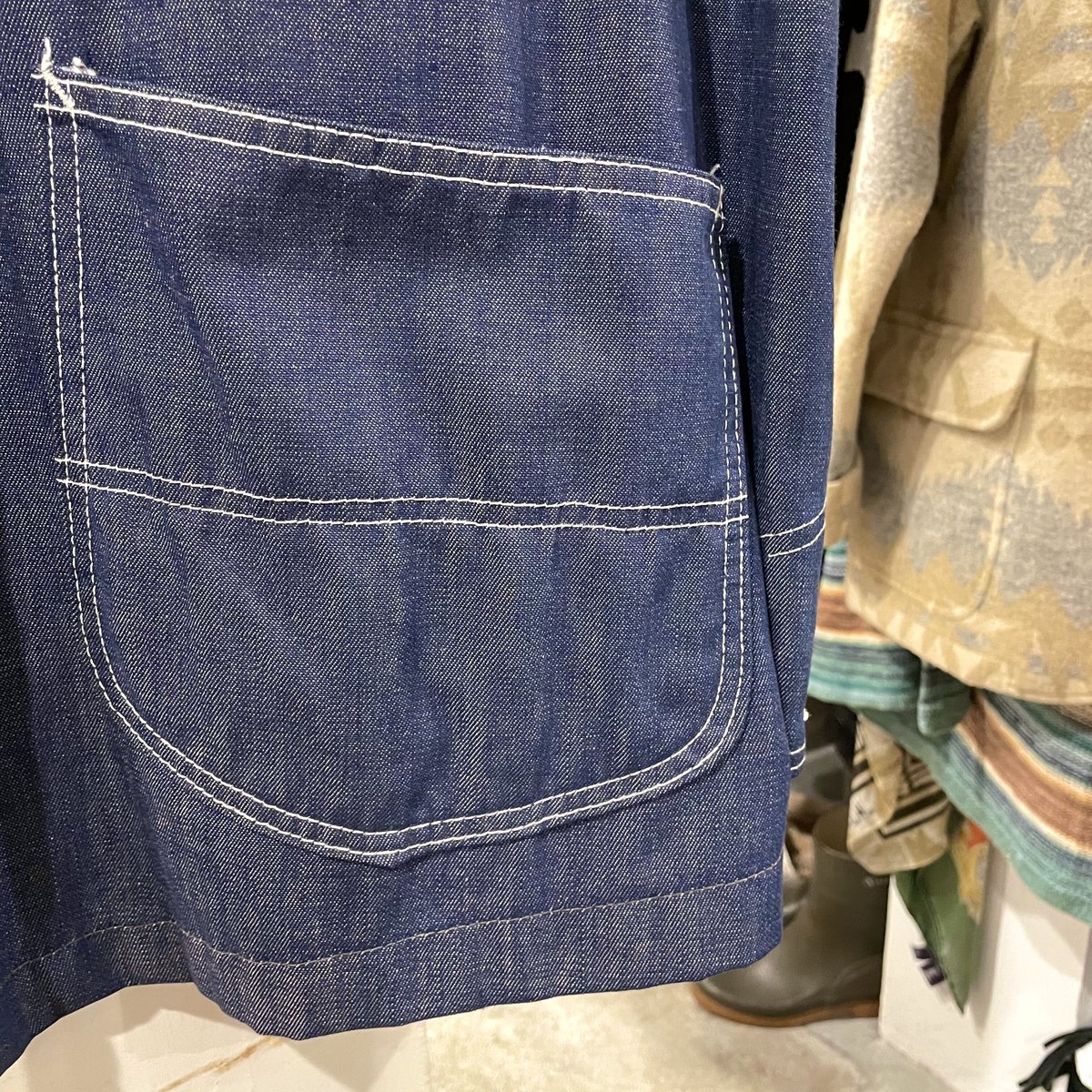 Lee 91-J 70s USA製 デニムカバーオール ユニオンチケット付き Lee 91-J 70s USA製 デニムカバーオール ユニオンチケット付き