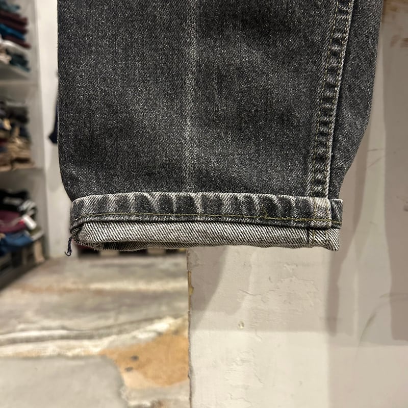90s Levi's 550 0259 リーバイス ブラックデニムパンツ 33×31 先染め