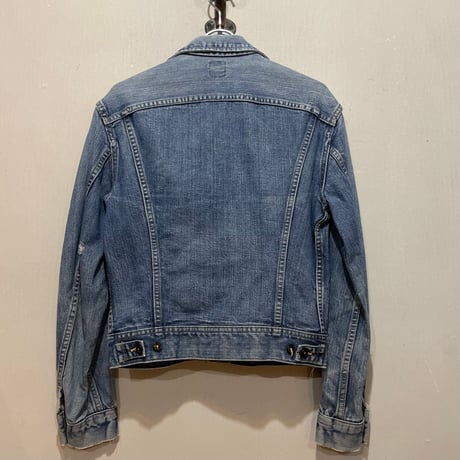 70s~　Lee 220-J　デニムジャケット　USA製　Size 36相当　リー　2ポケ　左綾　(S5735)