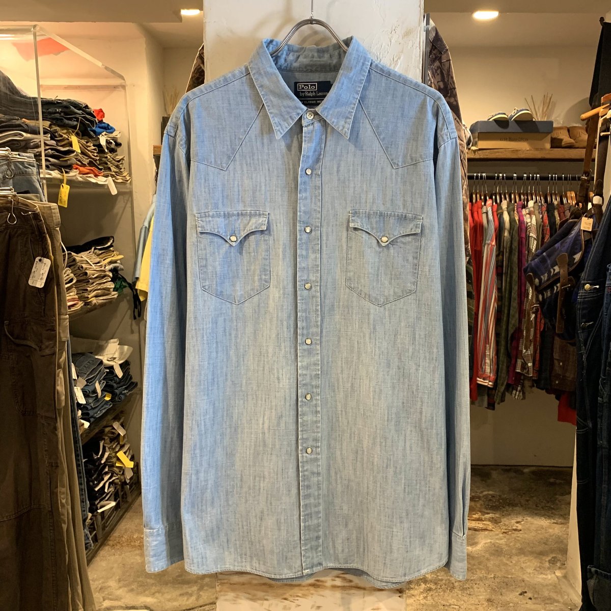 Polo by Ralph Lauren L/Sデニムウエスタンシャツ ラルフ Polo by Ralph Lauren L/Sデニムウエスタンシャツ ラルフ