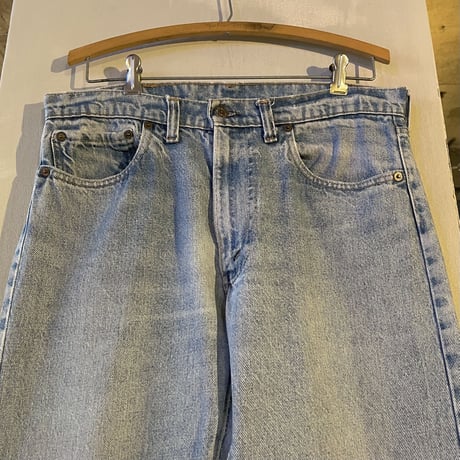 80s　Levi’s 505 0217　デニムパンツ　33×31　黒カン　内股シングル　裾チェーンステッチ　42 TALON ZIP　ボタン裏 16　USA製　1980年　(S3626)