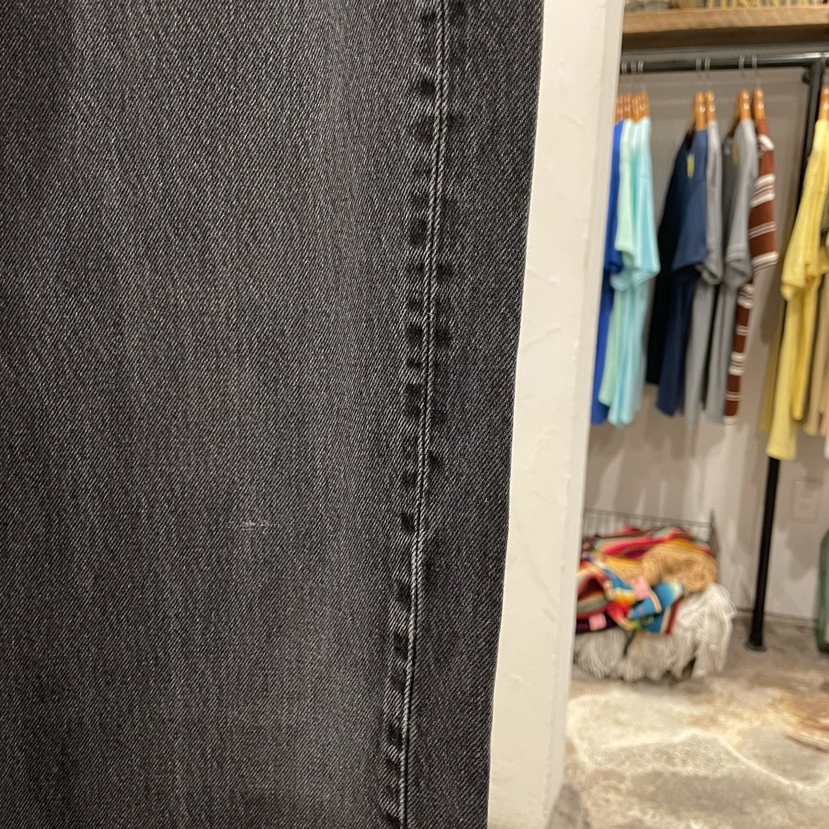 Levi's 501 リーバイス 501 後染めブラックデニムパンツ ボタン Levi's 501 リーバイス 501 後染めブラックデニムパンツ ボタン