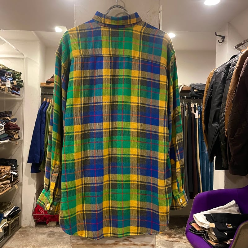 90s old GAP ネルシャツ ギャップ ビッグサイズ 好配色 90s old GAP オールドギャップ ネルシャツ グリーン XL | 東京準備室